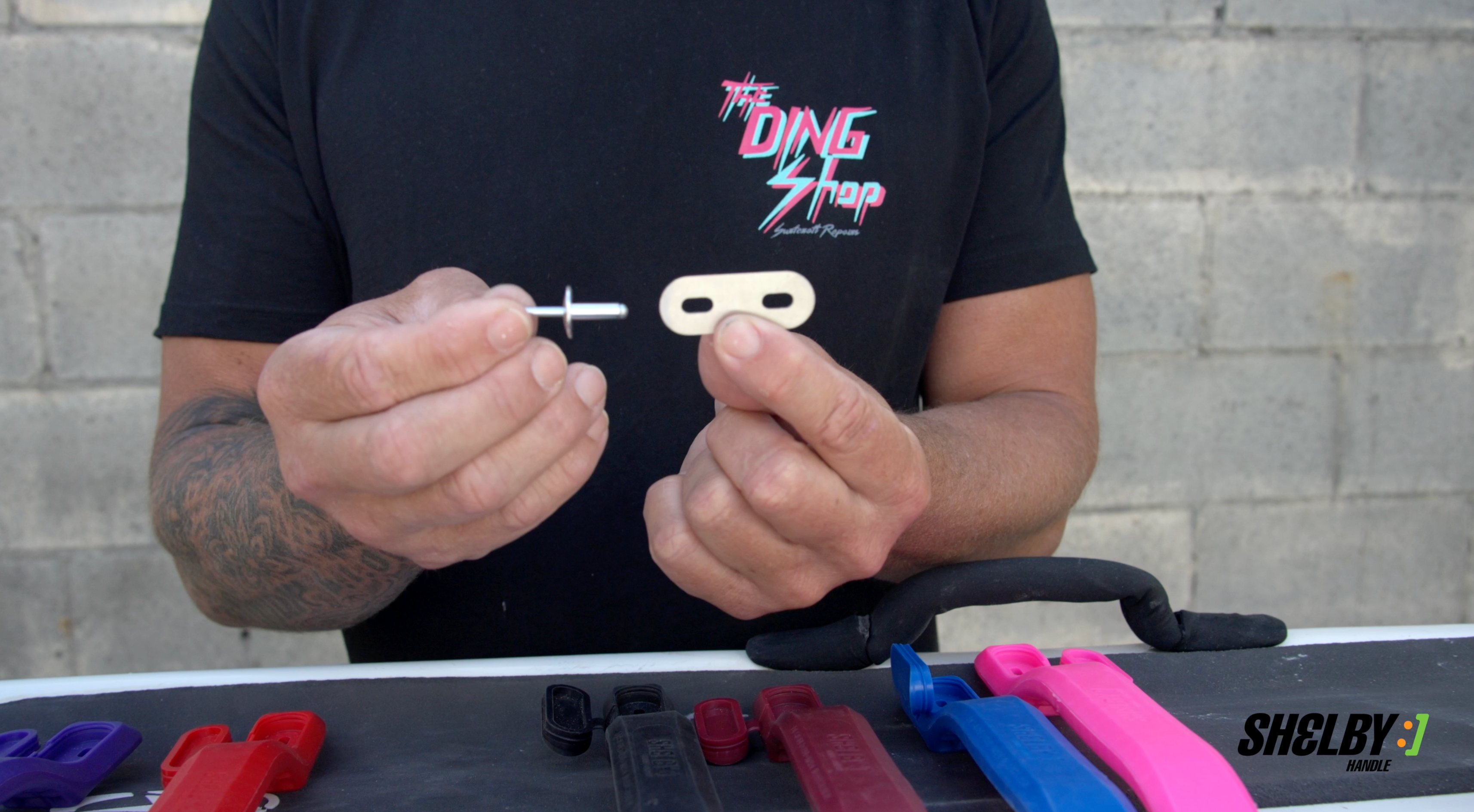 Load video: Shelby Handle Installation Part 2 - installing with Pop Rivets on SLS boards